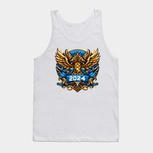 Wooden Gold Blue Dragon 2024 No.5 Tank Top